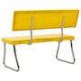 Voir la diapositive 4 : VIDAXL Banc 110 cm Jaune moutarde Velours