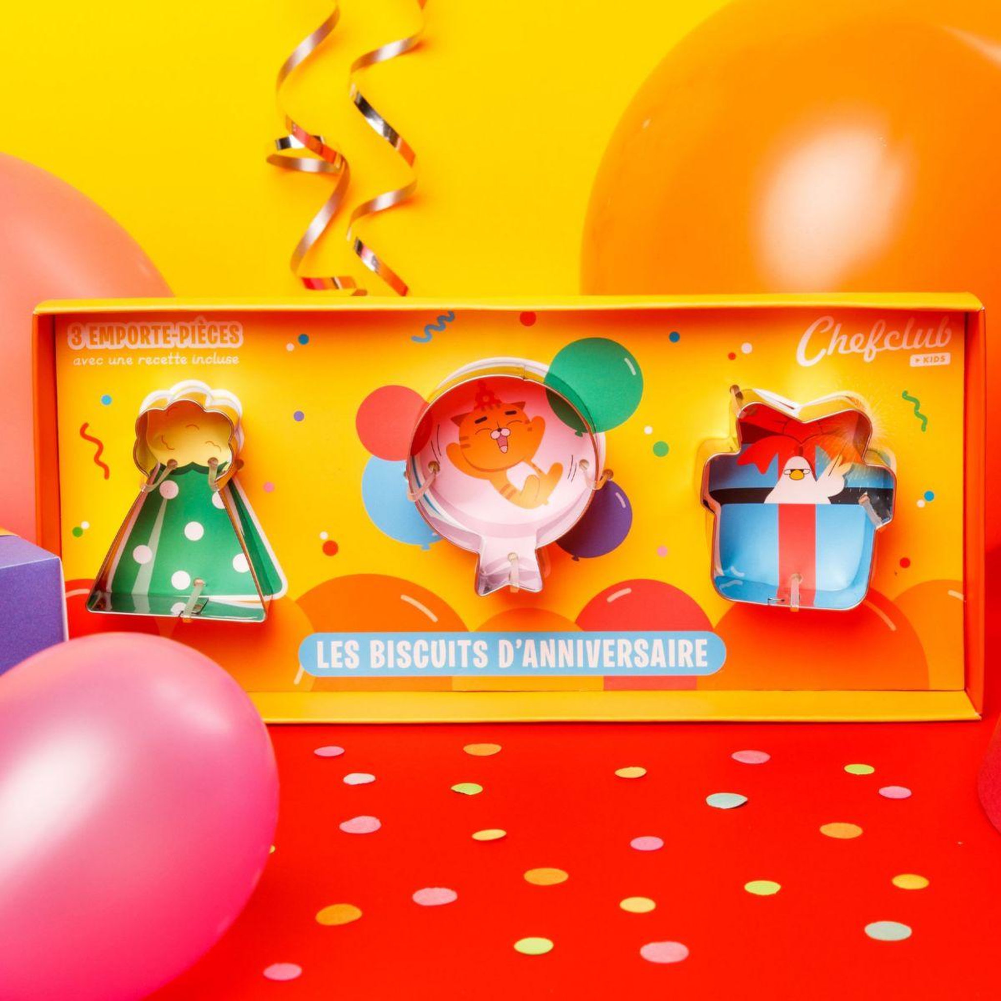 Voir la diapositive 5 : CHEFCLUB Emporte pièces les biscuits d'anniversaire