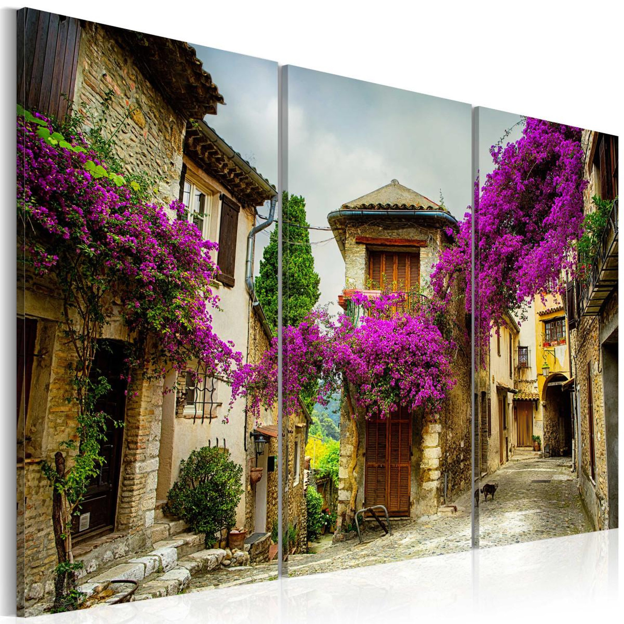 Paris Prix Tableau imprimé  charming alley. Coloris disponibles : Multicolore