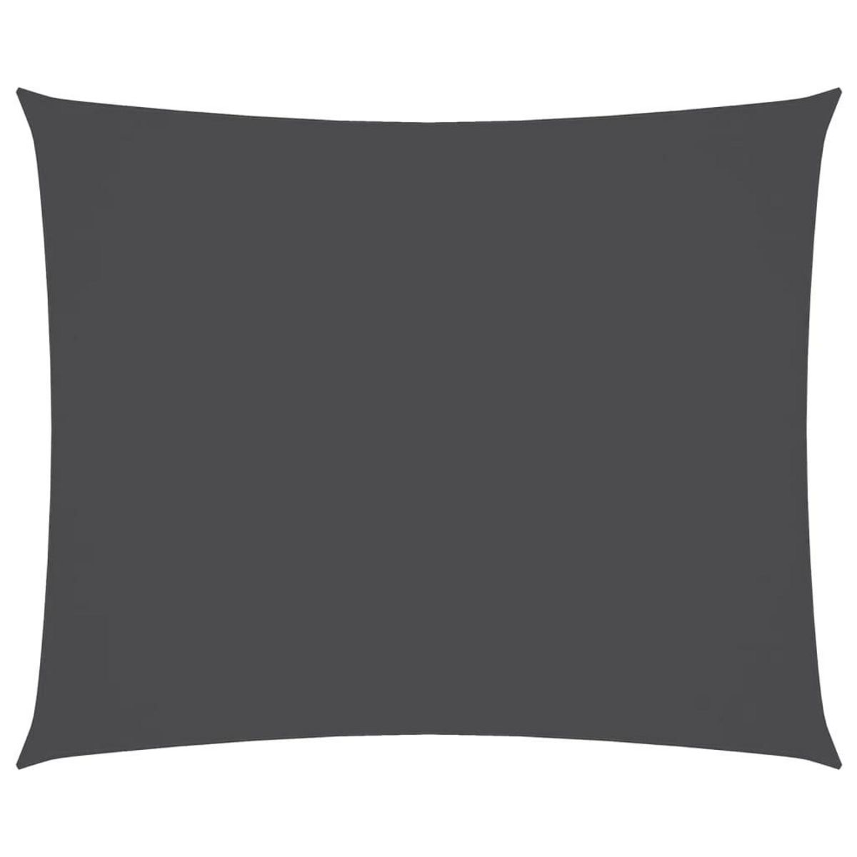 VIDAXL Voile de parasol tissu oxford rectangulaire 4x5 m anthracite