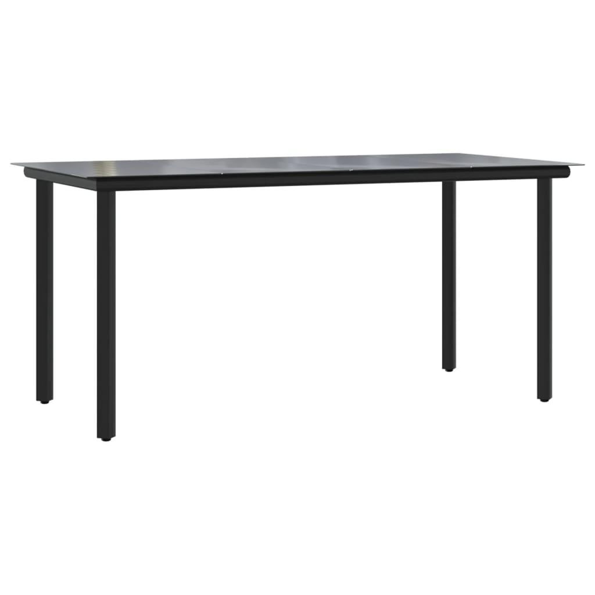 Voir la diapositive 4 : VIDAXL Ensemble a manger de jardin 5 pcs noir textilene et acier