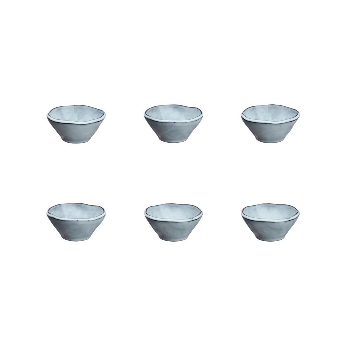 BJORN Bol CLOUD Ø10cm - 6 pièces - Gris orage