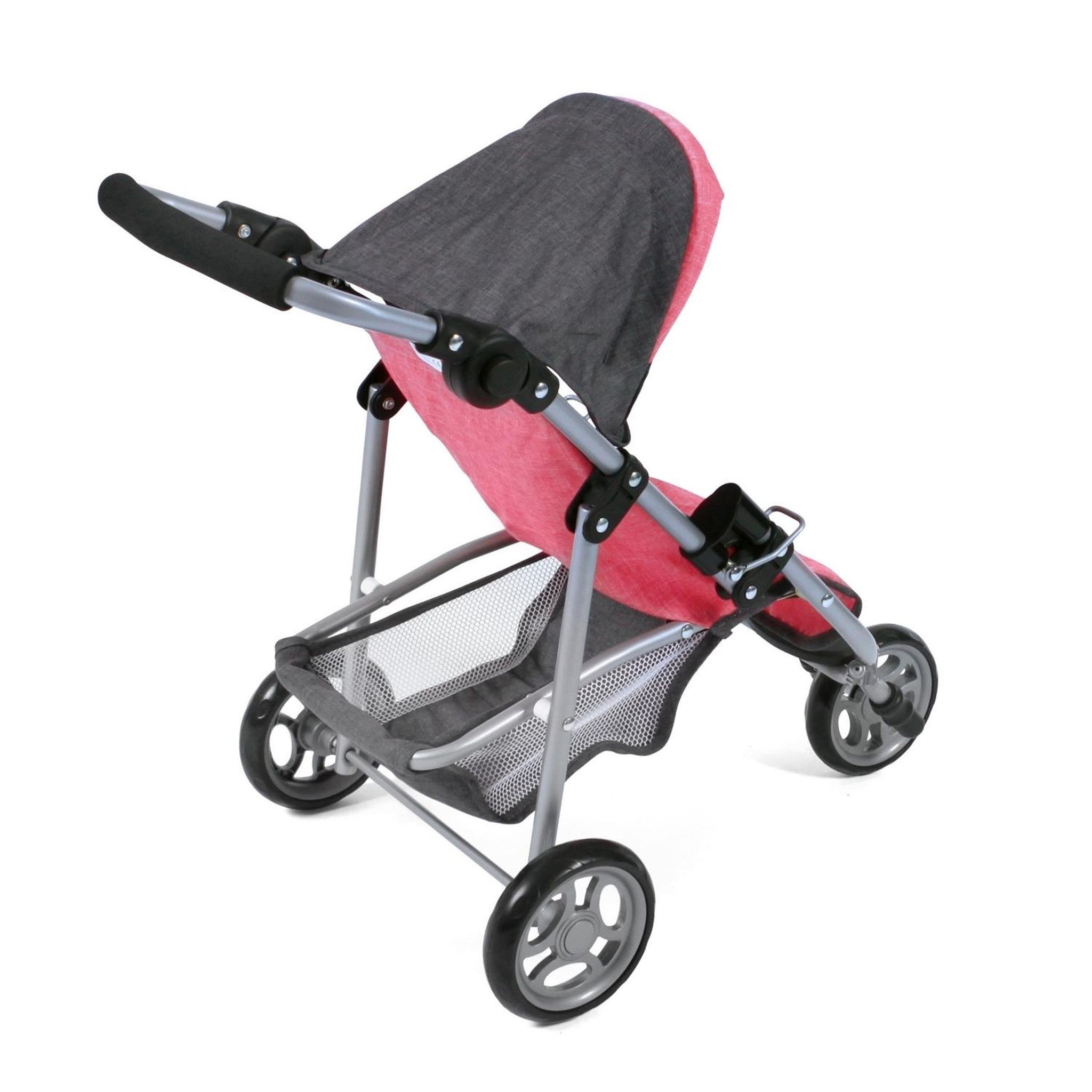 Voir la diapositive 3 : BAYER CHIC 2000 Petite poussette de jogging LOLA pour poupées, anthracite - rose