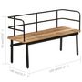 Voir la diapositive 6 : VIDAXL Banc 120 x 40 x 70 cm Bois de manguier massif