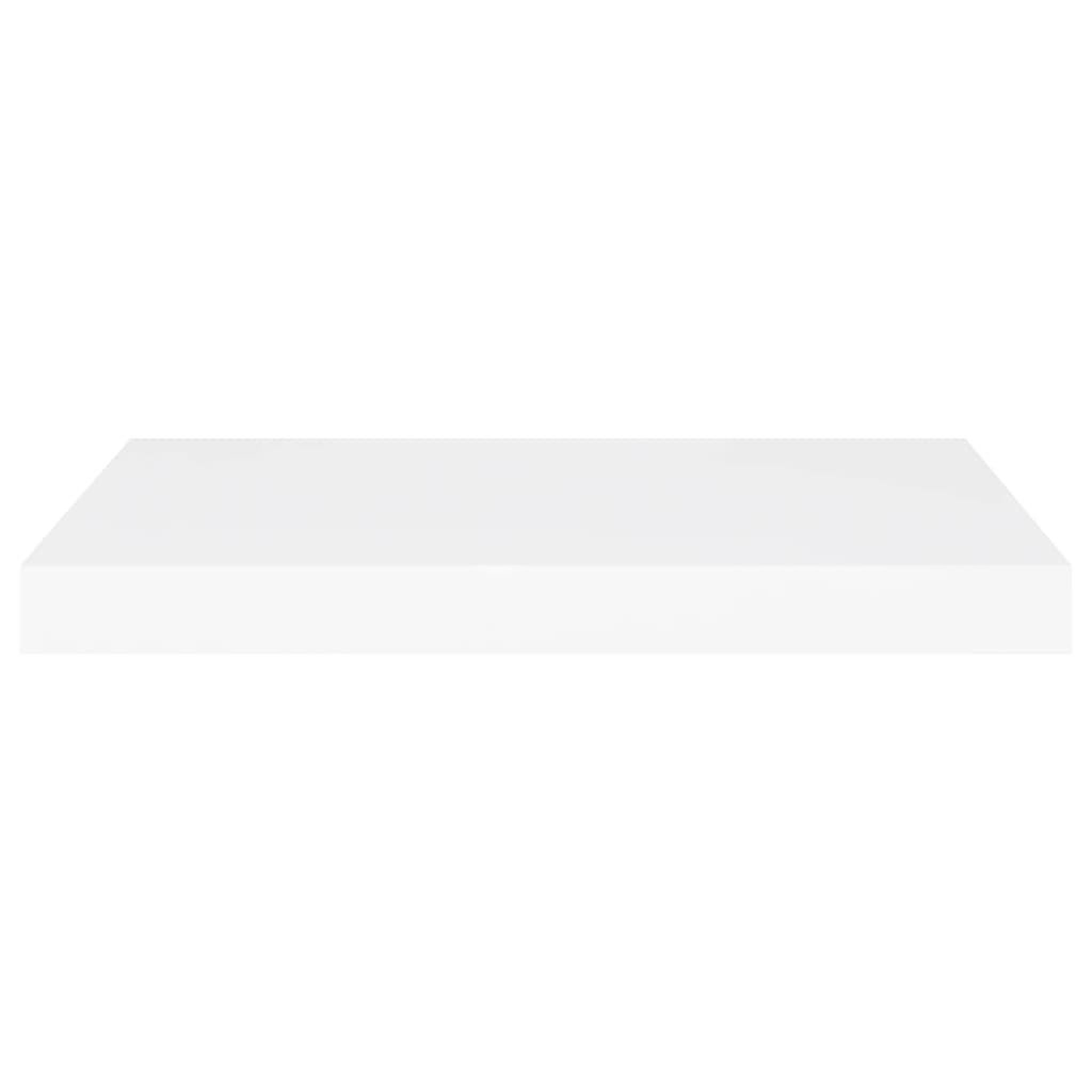 Voir la diapositive 4 : VIDAXL Etageres murales flottantes 2 pcs blanc 60x23,5x3,8 cm MDF