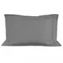 SOLEIL D'OCRE Taie d'oreiller en coton 50x75 cm PERCALE gris, par Soleil d'ocre