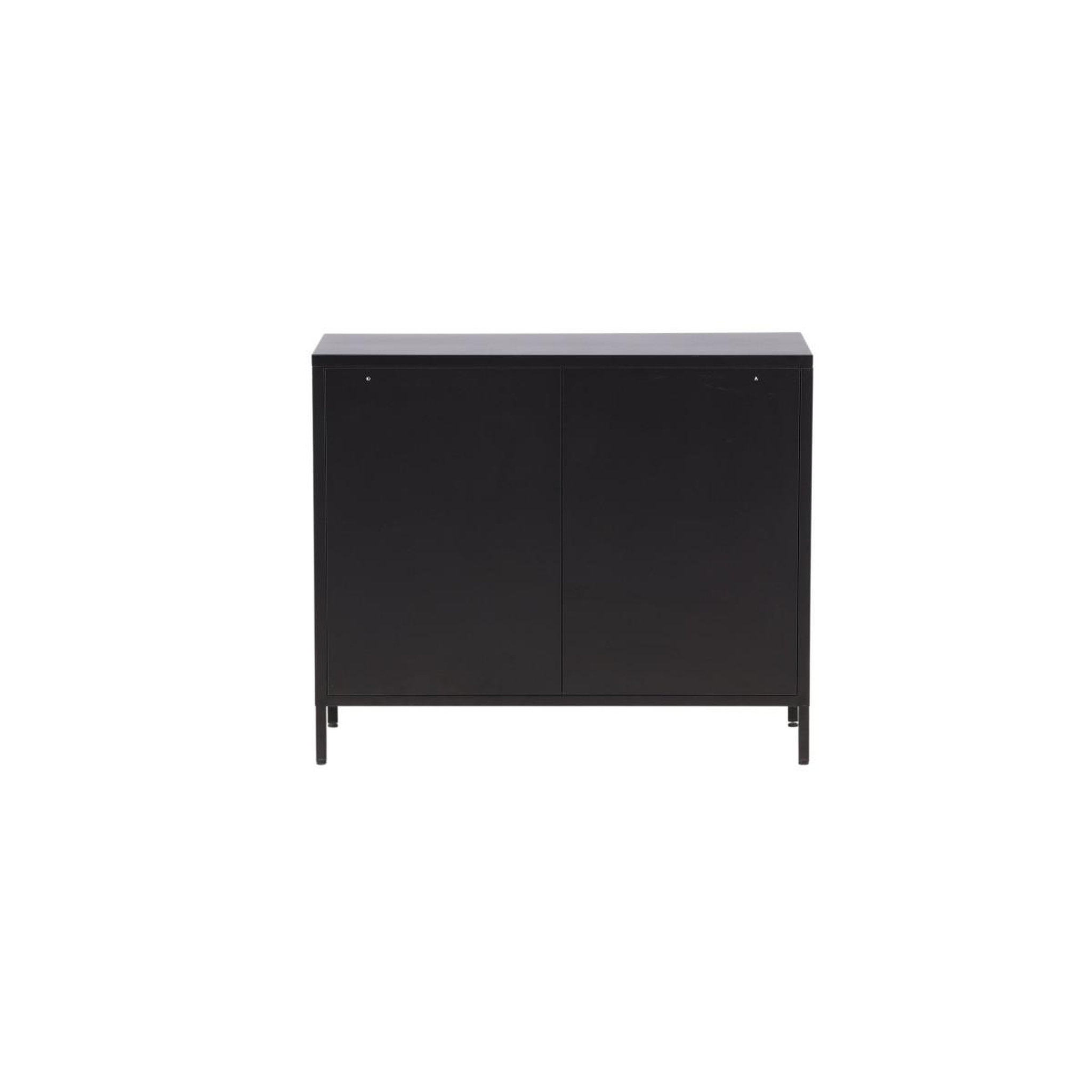 Voir la diapositive 6 : Paris Prix Buffet 4 portes en métal  nett  90cm noir