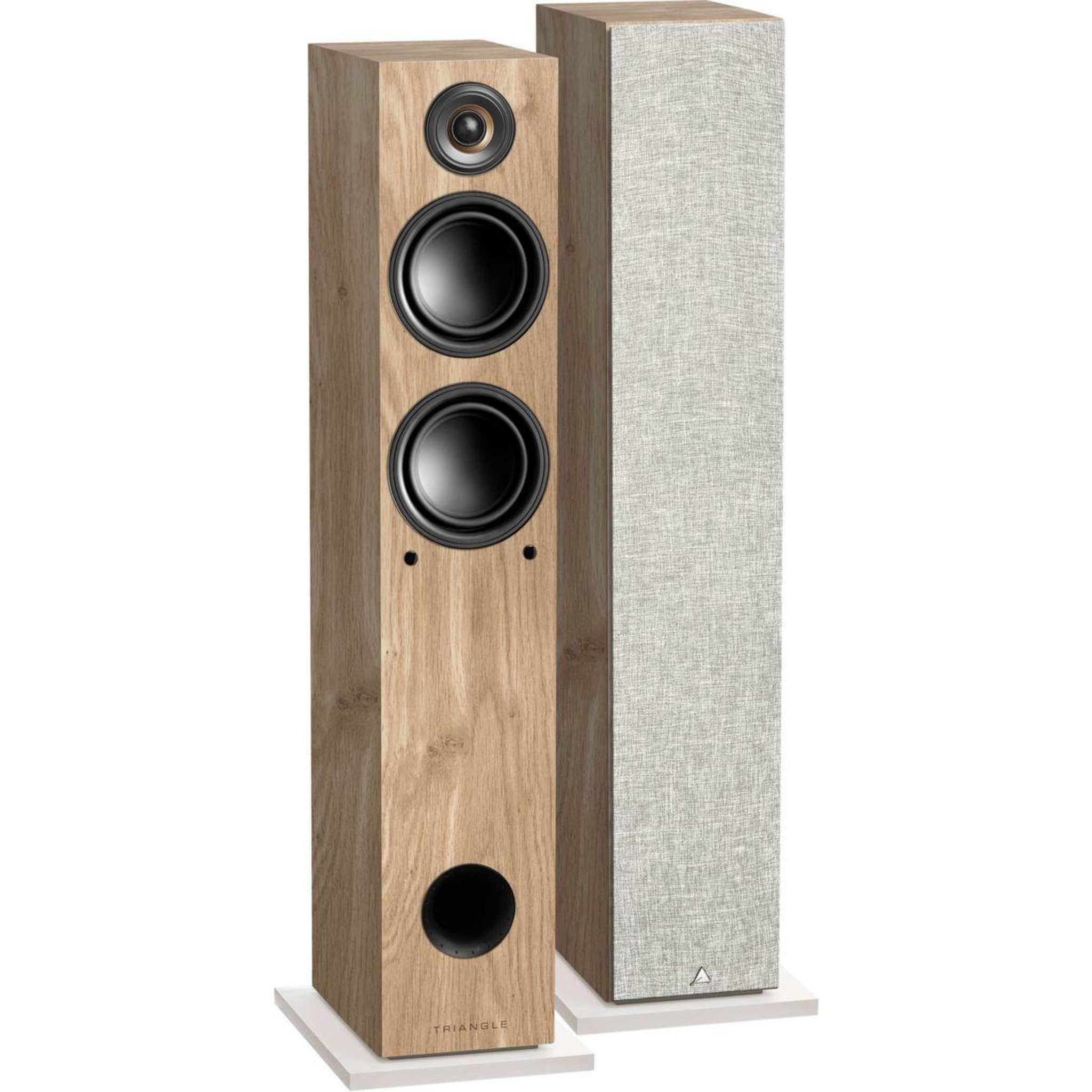 Triangle Enceinte colonne active elara ln05a chene clair x2