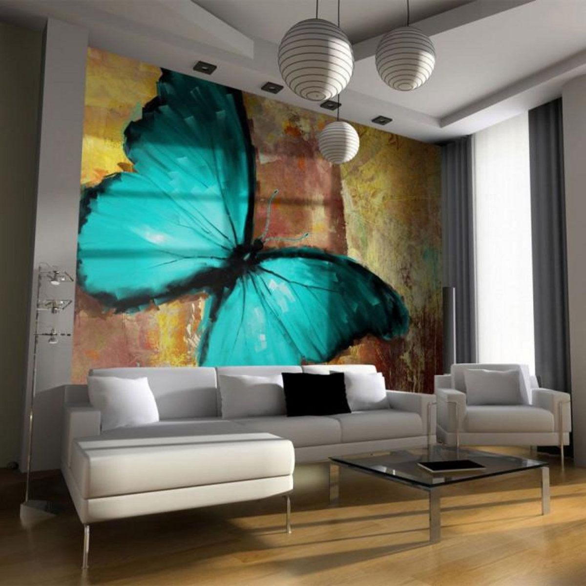 Paris Prix Papier Peint  Painted Butterfly