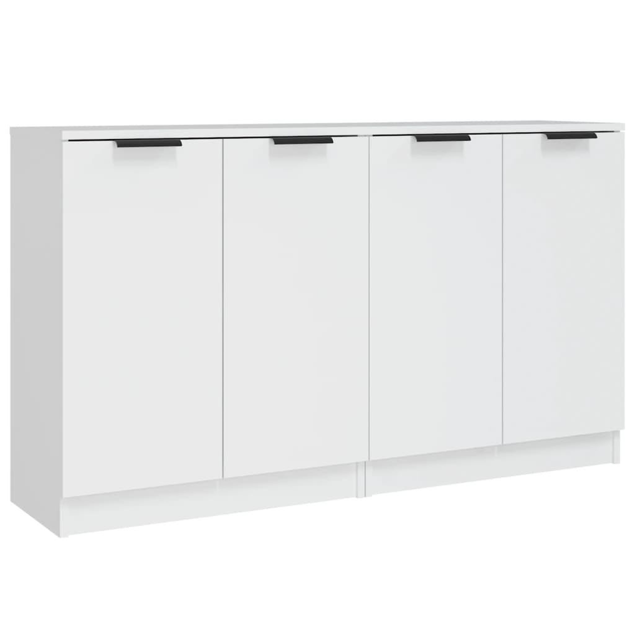 Voir la diapositive 2 : VIDAXL Buffets 2 pcs blanc 60x30x70 cm Bois d'ingenierie