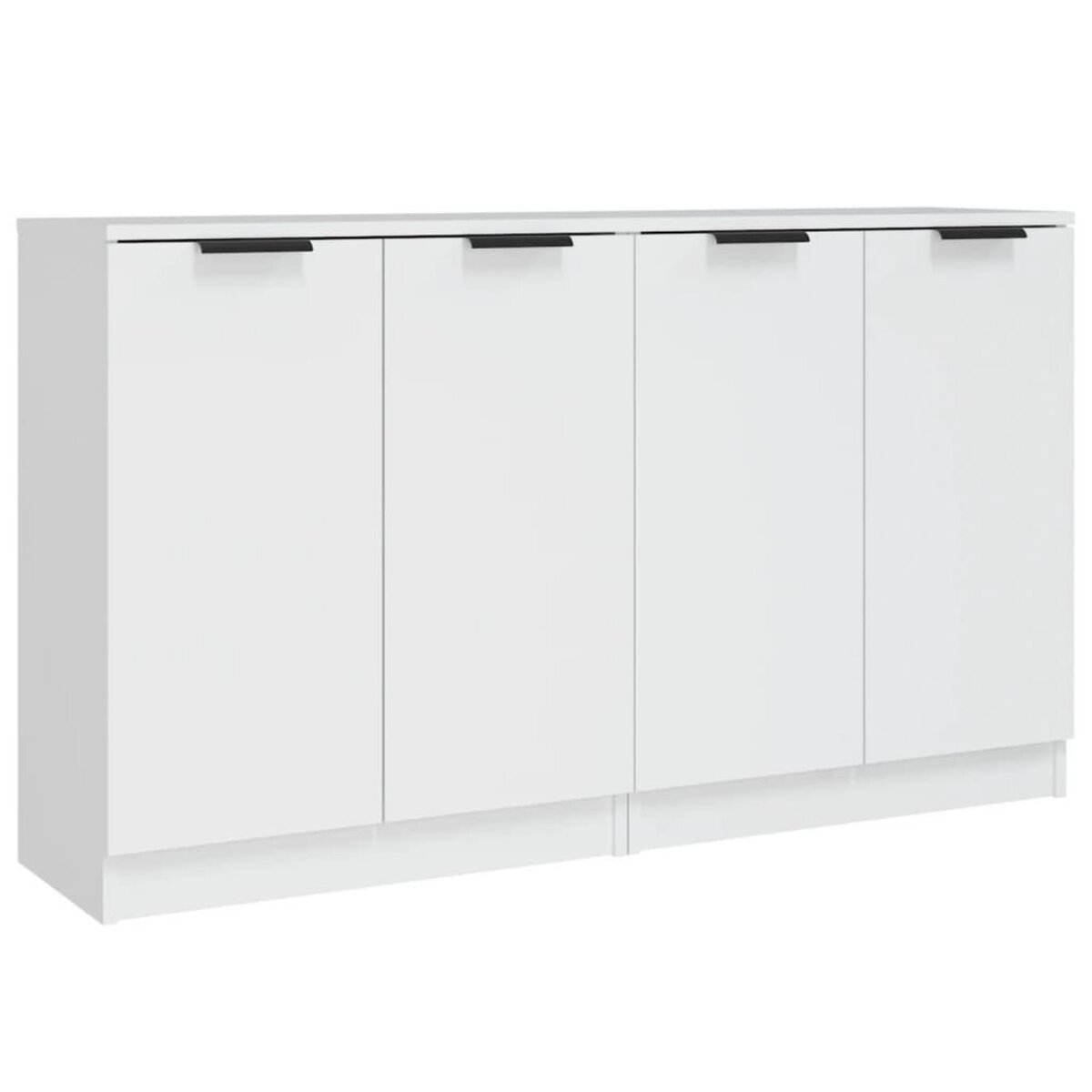 VIDAXL Buffets 2 pcs blanc 60x30x70 cm Bois d'ingenierie