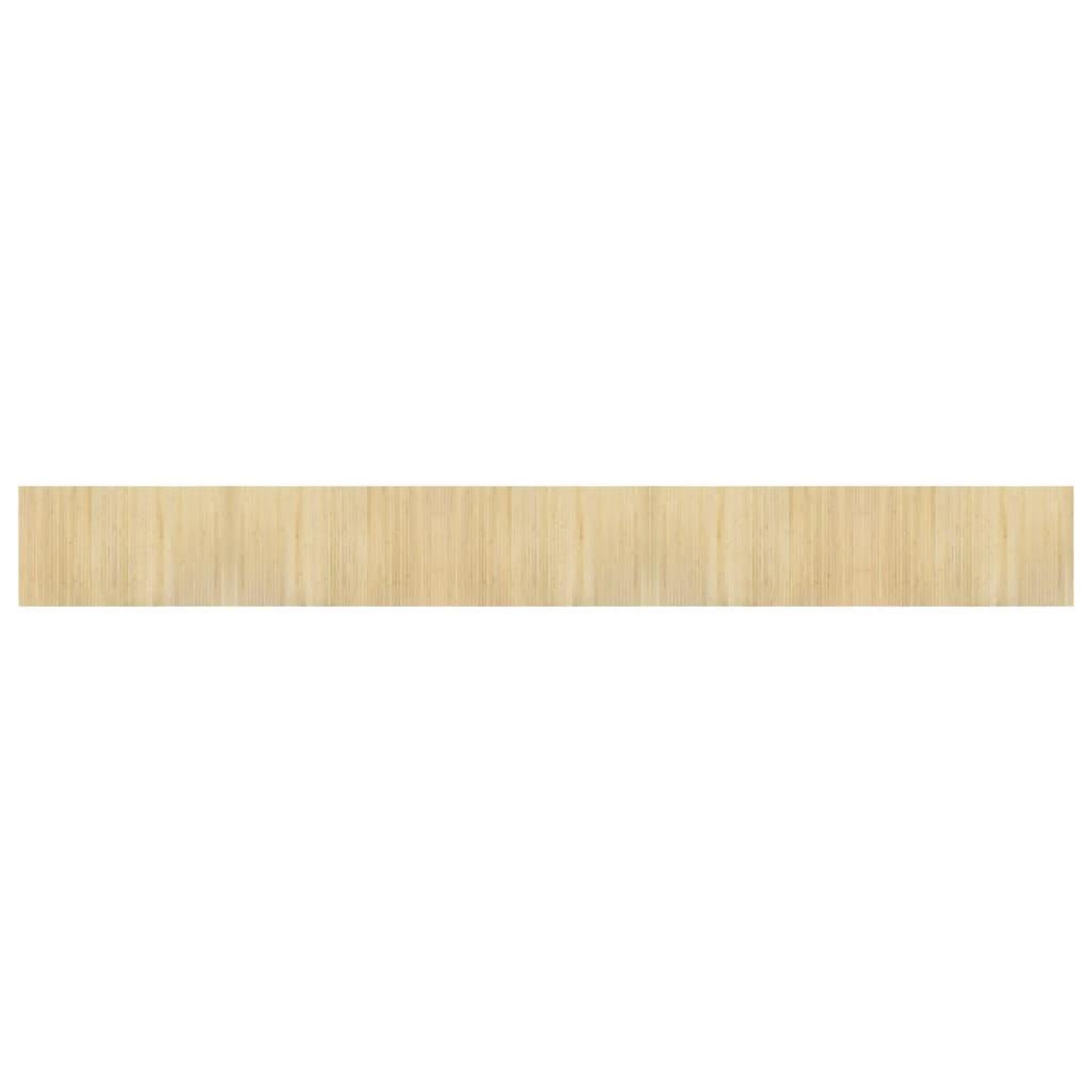 Voir la diapositive 2 : VIDAXL Tapis rectangulaire naturel clair 60x500 cm bambou