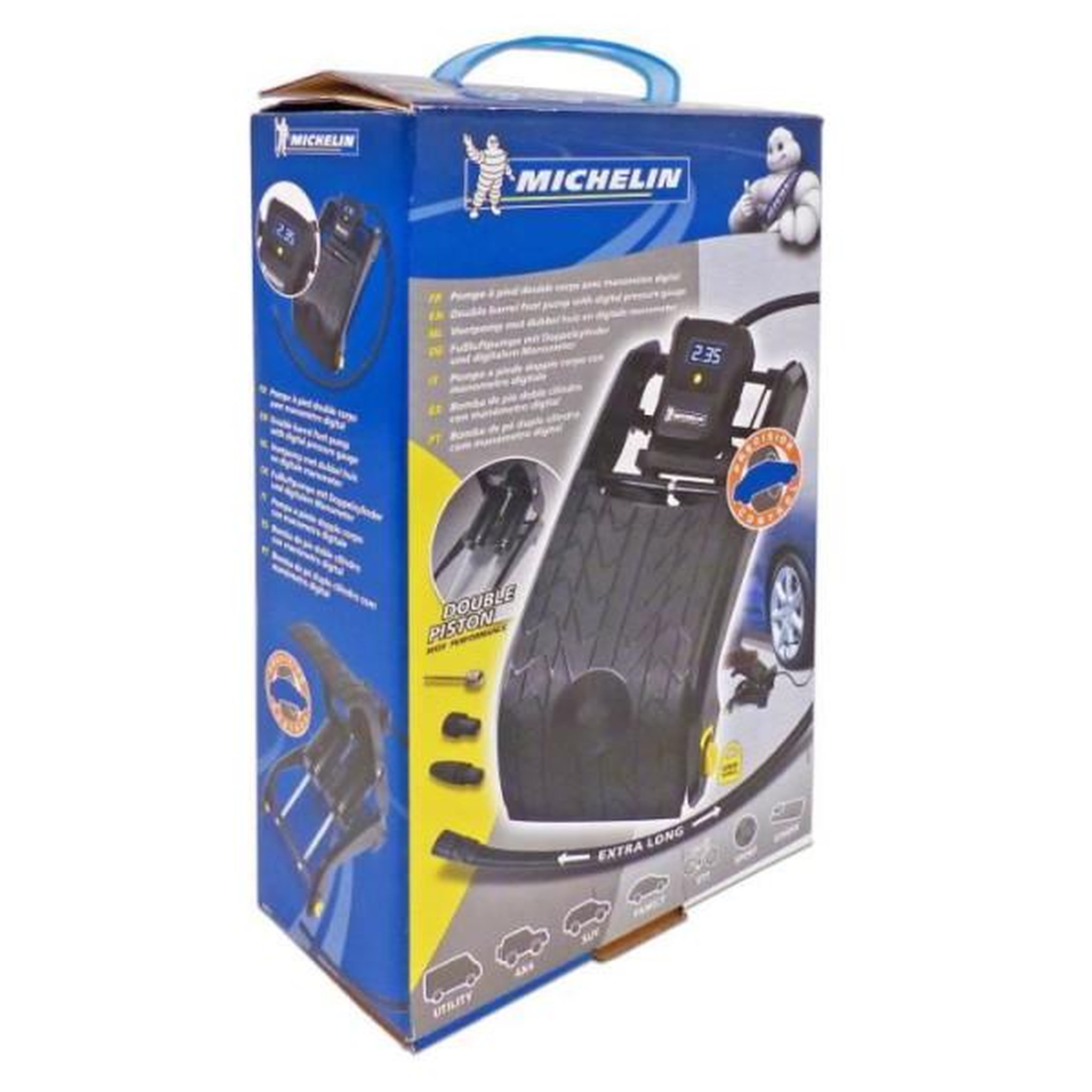 Voir la diapositive 2 : MICHELIN Michelin pompe a pied double piston manometre