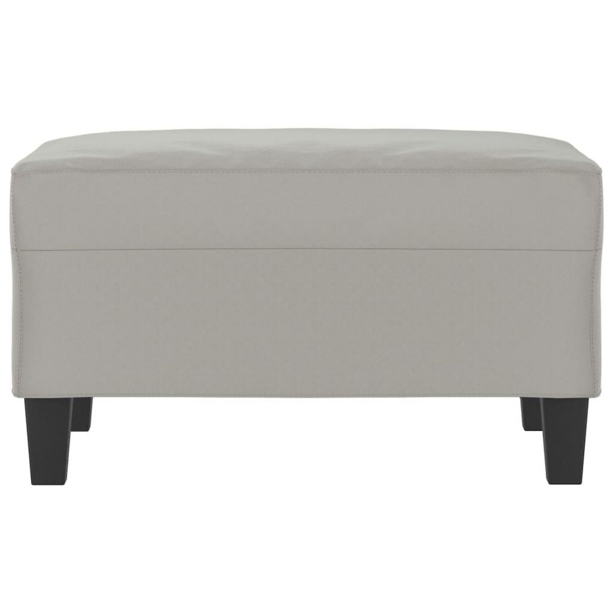 VIDAXL Repose-pied Gris clair 70x55x41 cm Tissu microfibre