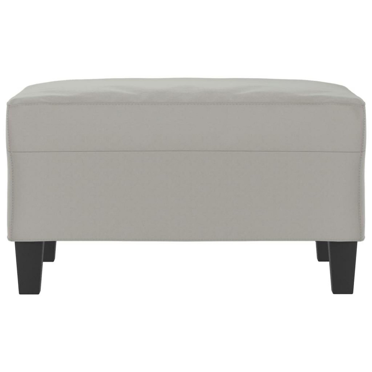 VIDAXL Repose-pied Gris clair 70x55x41 cm Tissu microfibre