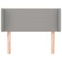 Voir la diapositive 3 : VIDAXL Tete de lit avec oreilles Gris clair 93x16x78/88 cm Tissu