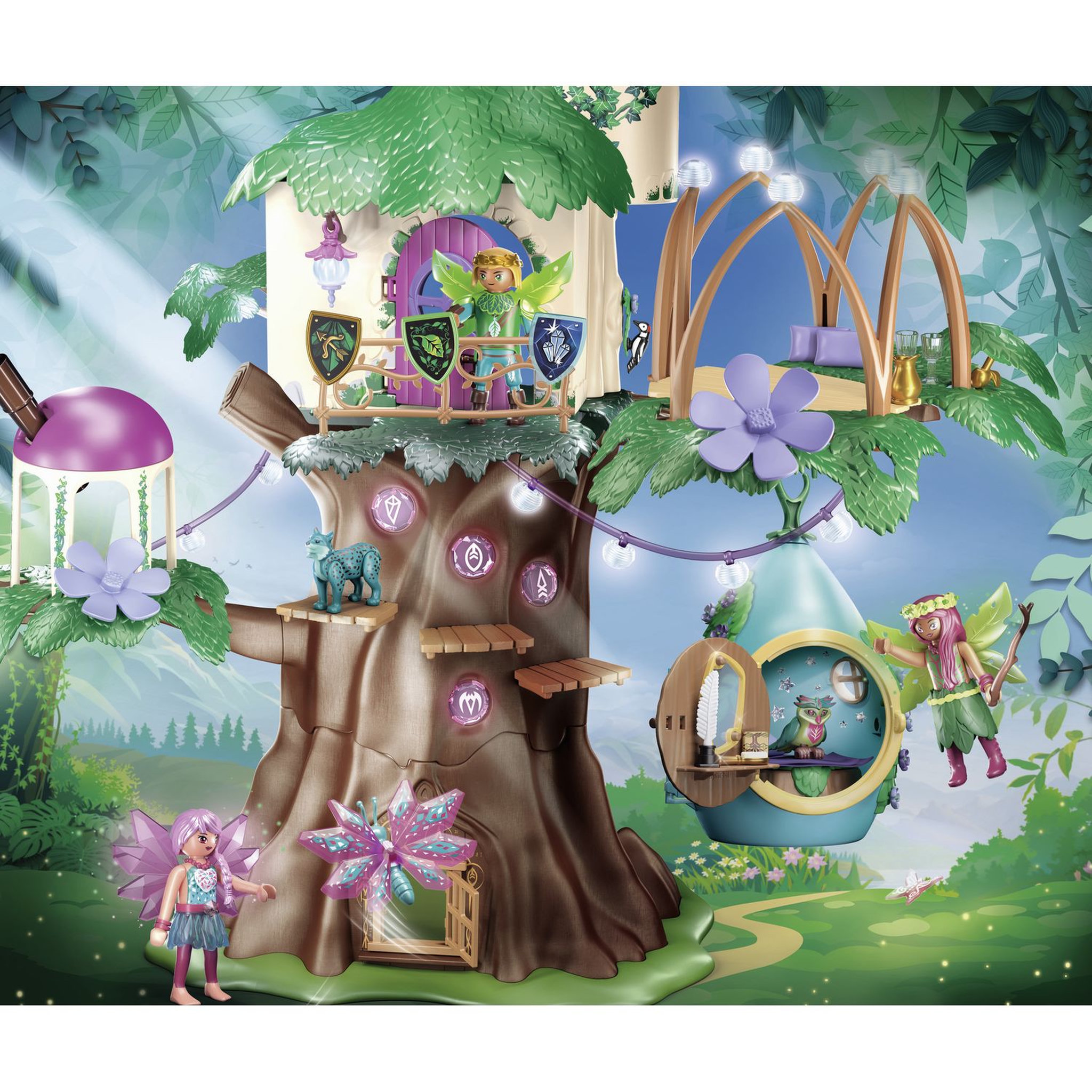Voir la diapositive 5 : PLAYMOBIL 70804 AYUMA - Maisonnette suspendue
