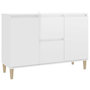Voir la diapositive 2 : VIDAXL Buffet blanc brillant 101x35x70 cm bois d'ingenierie