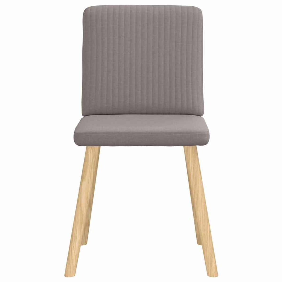 VIDAXL Chaises a manger lot de 6 taupe tissu