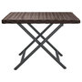 Voir la diapositive 3 : VIDAXL Table pliable marron 45x35x32 cm resine tressee