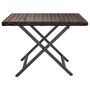 Voir la diapositive 3 : VIDAXL Table pliable marron 45x35x32 cm resine tressee