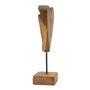 Voir la diapositive 2 : Paris Prix Objet Déco en Teck  Cœur  35cm Naturel