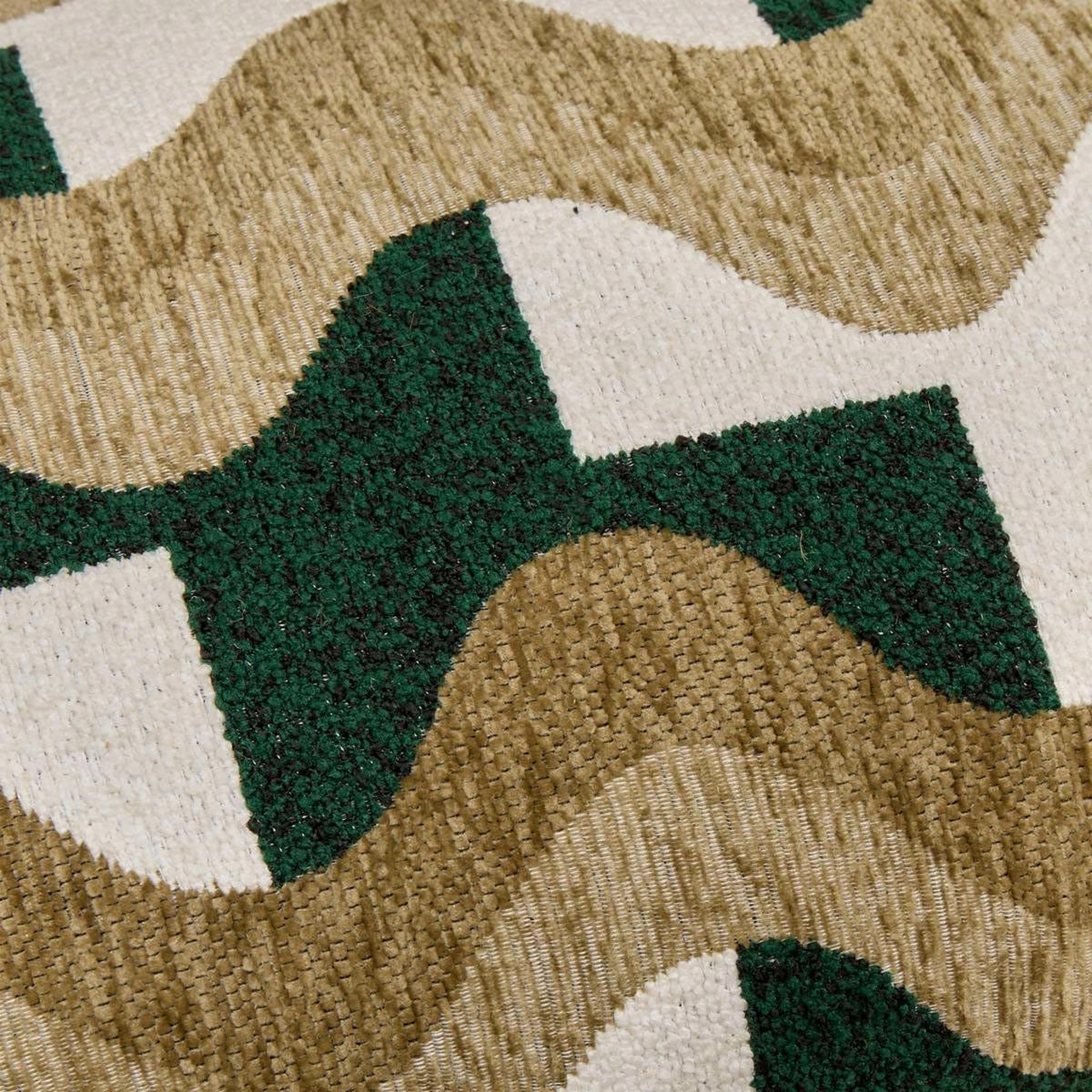 Voir la diapositive 4 : ATMOSPHERA Coussin en jacquard chenillé  floe  38x58cm kaki