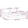 Voir la diapositive 6 : VIDAXL Sommier a lattes de lit avec matelas Taupe 200x200 cm Tissu