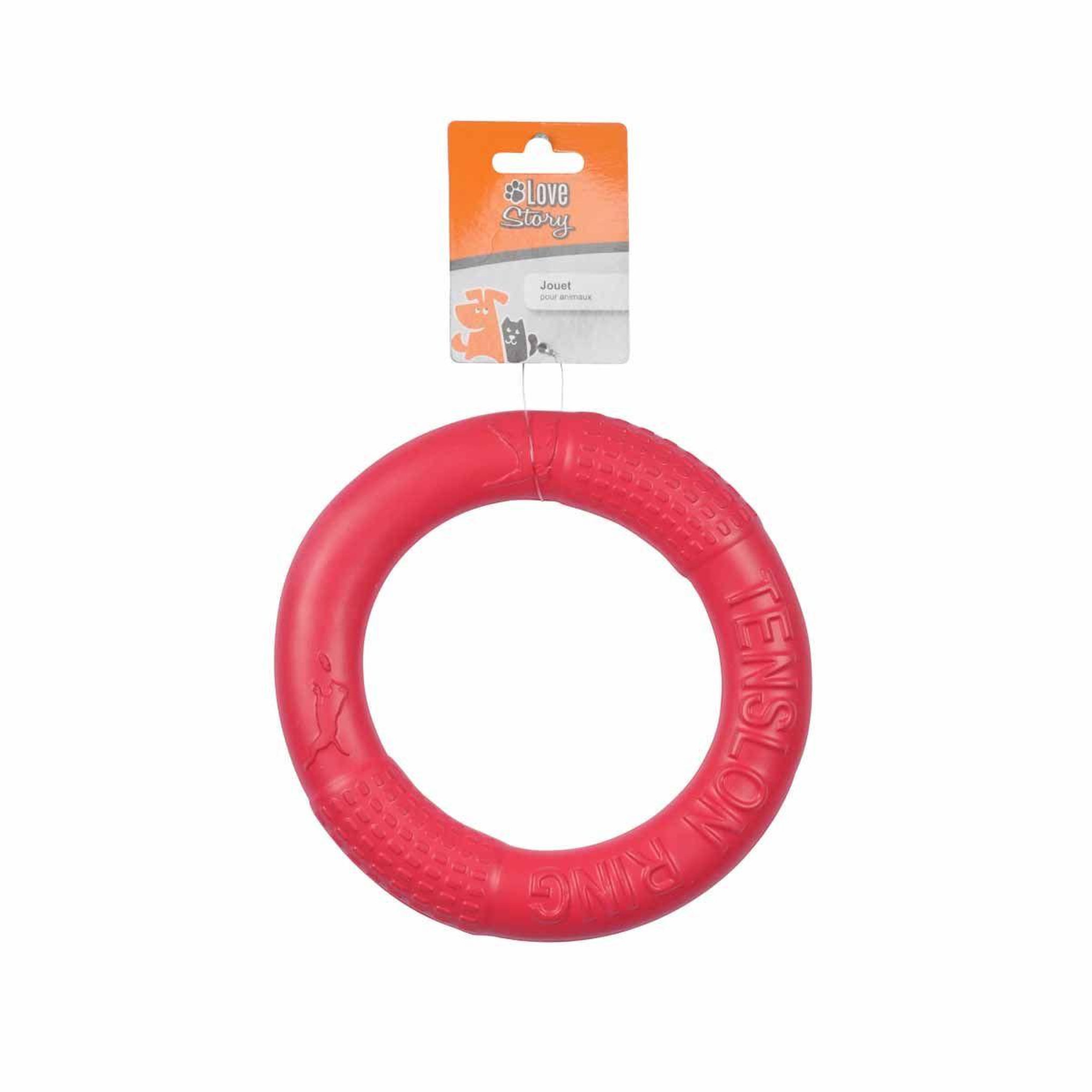 Voir la diapositive 2 : HOMEA Jouet pour chien  anneau eva fitness  17cm rouge