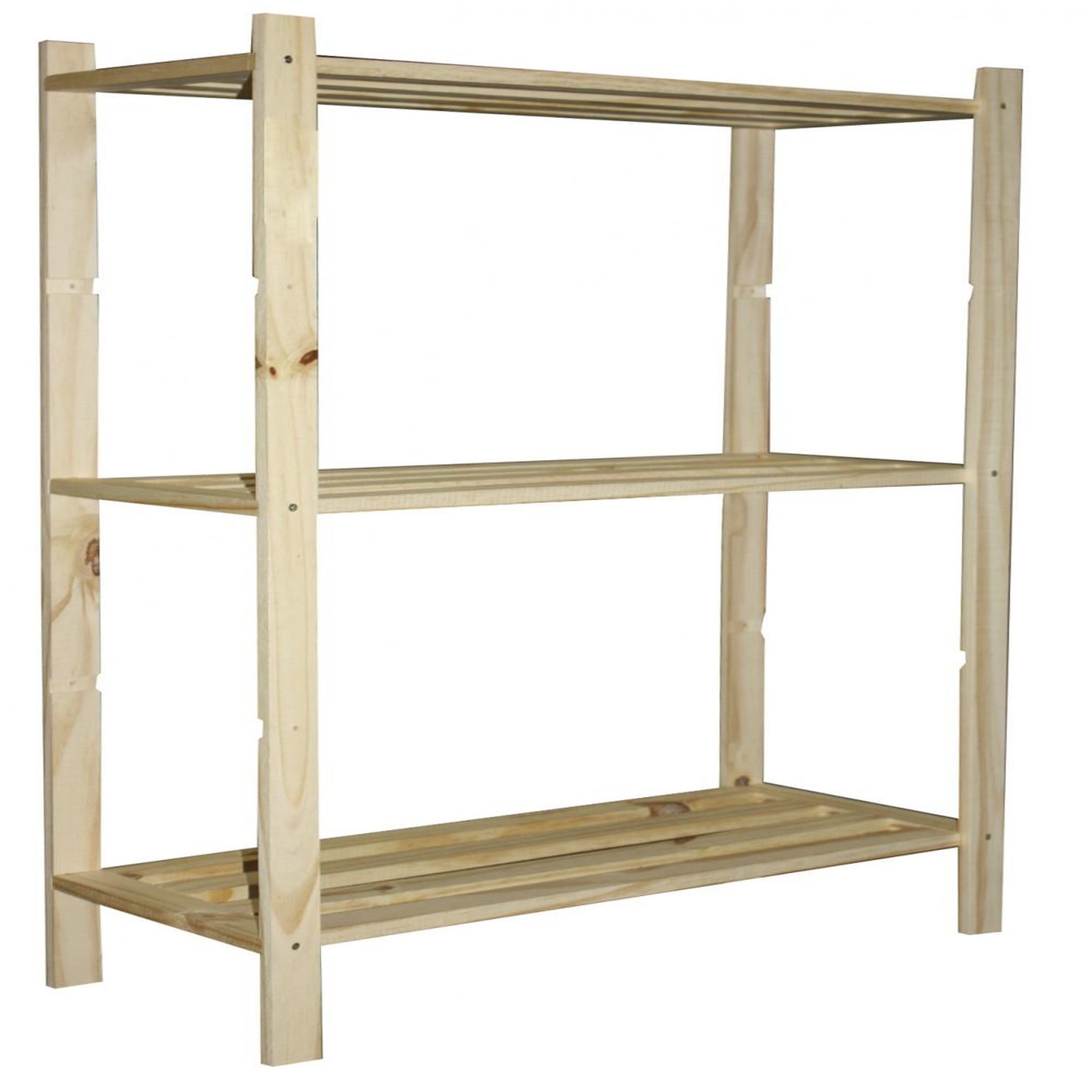 CENTRALE BRICO Etagère Pin, 3 tablettes , l.70 x P.30 x H.90 cm