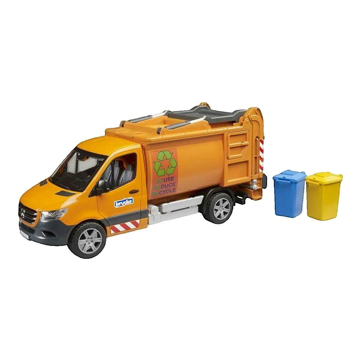 Bruder Camion poubelle miniature Bruder multicolore