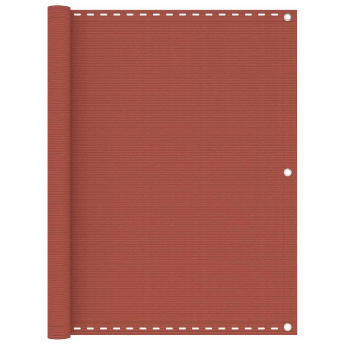 VIDAXL Ecran de balcon Terre cuite 120x600 cm PEHD