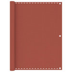 VIDAXL Ecran de balcon Terre cuite 120x600 cm PEHD