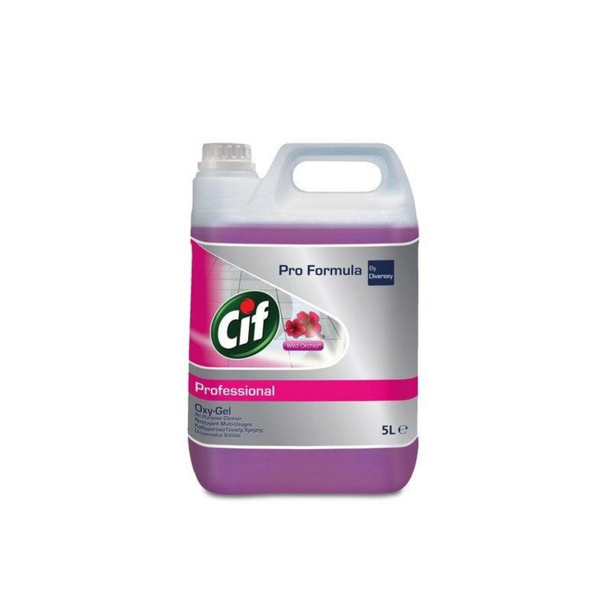 CENTRALE BRICO Nettoyant liquide multisurface CIF Pro Formula Oxy-gel orchidées 5L