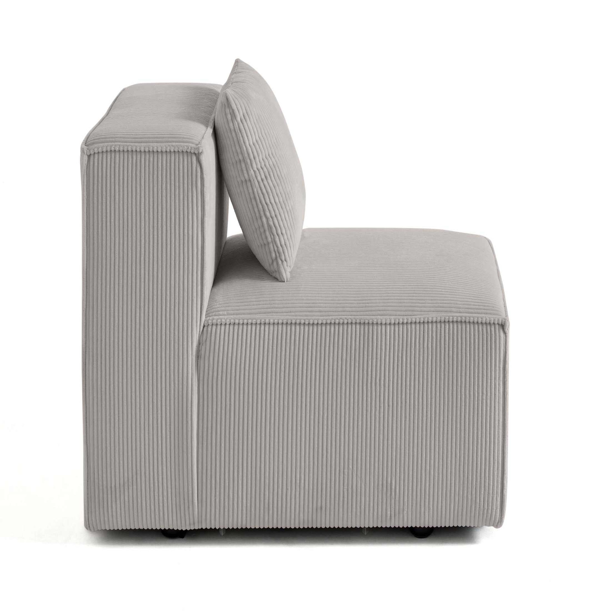 Voir la diapositive 3 : BEST MOBILIER Arty - module d'assise - en velours côtelé