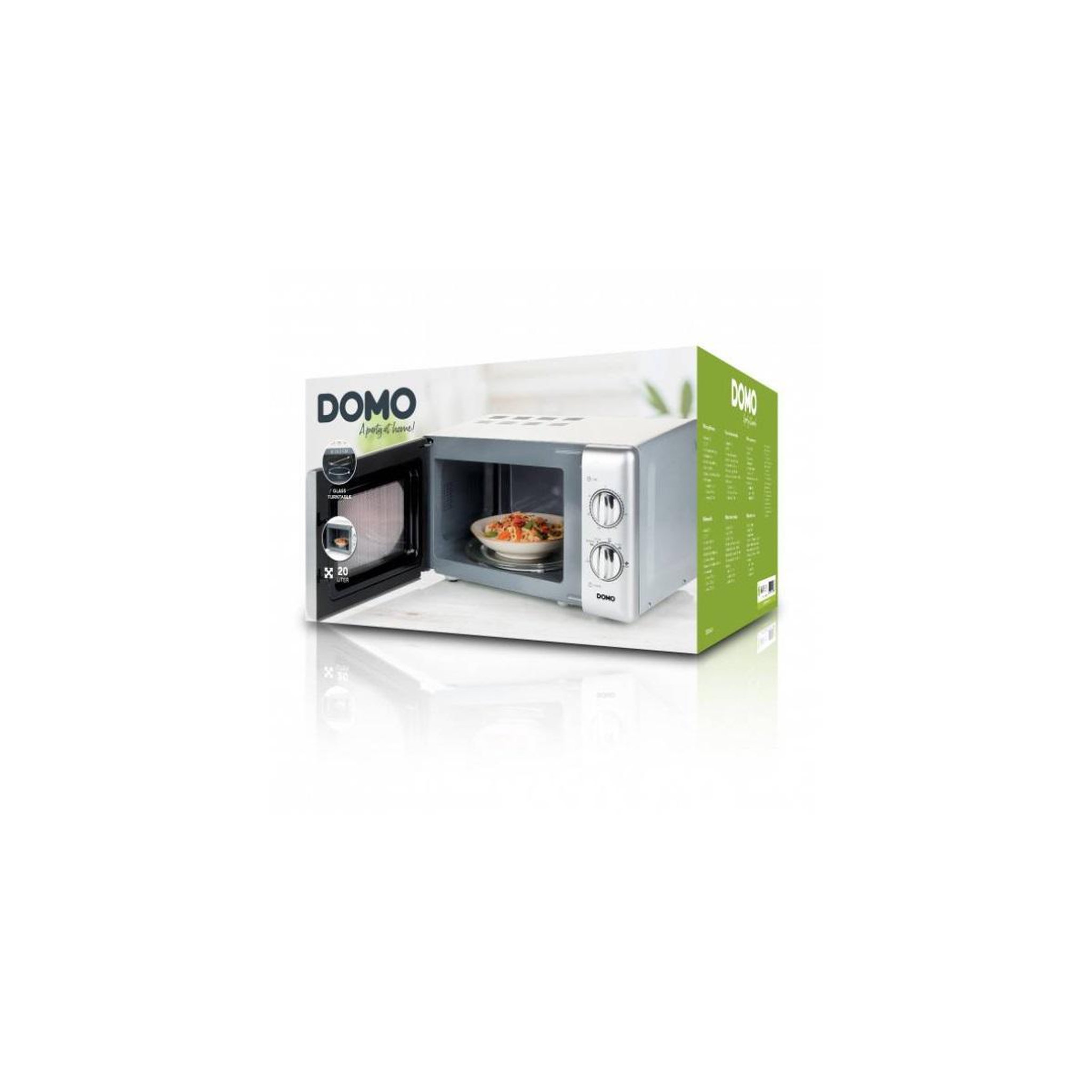 Voir la diapositive 5 : Domo Micro-ondes solo 20l 700w - DO3020