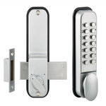 THIRARD Verrou à combinaison mécanique en applique avec pêne dormant, combinaison modifiable 2 à 8 chiffres ou lettres