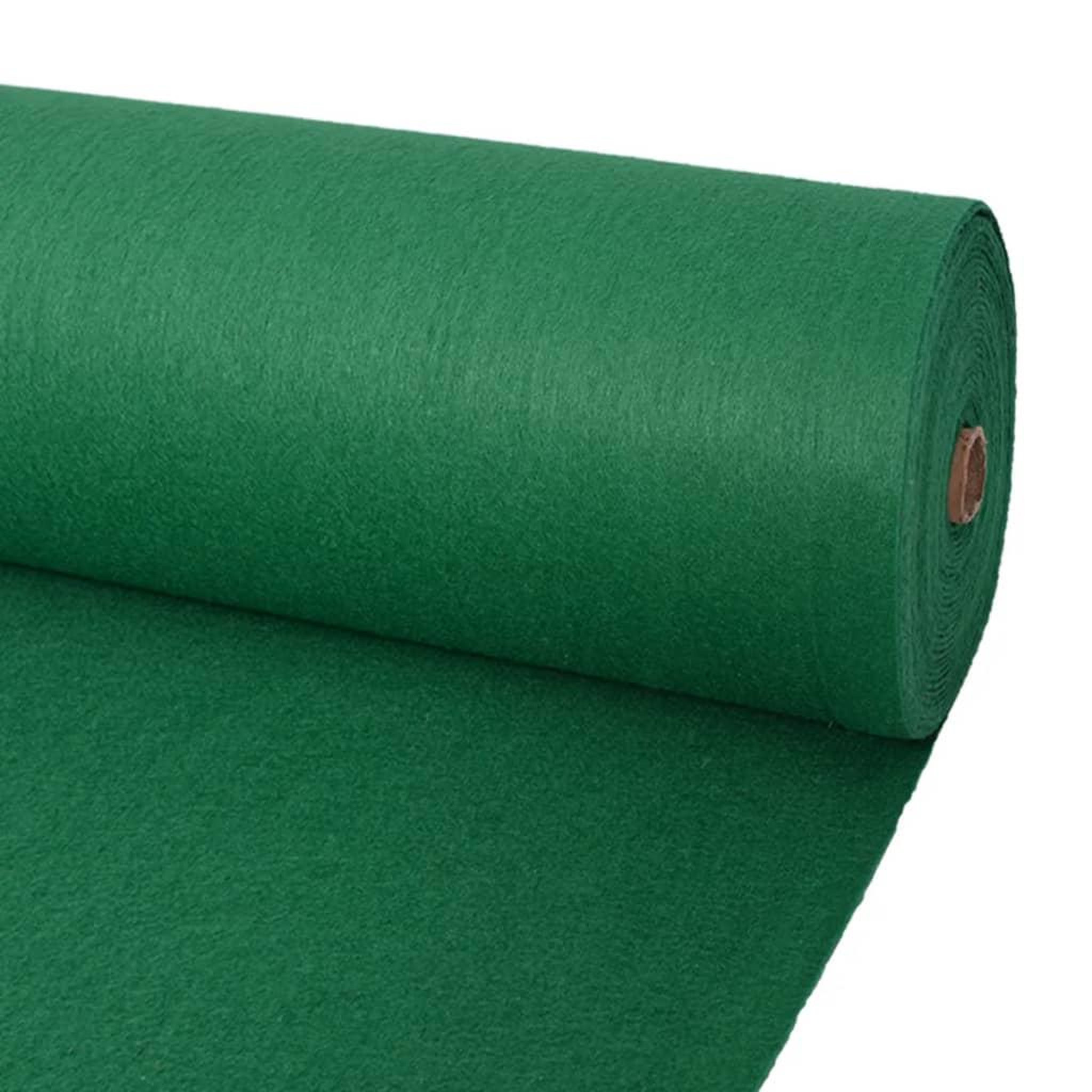 Voir la diapositive 1 : VIDAXL Tapis pour exposition 1 x 24 m vert