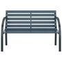 Voir la diapositive 3 : VIDAXL Banc de jardin 120 cm Gris Bois