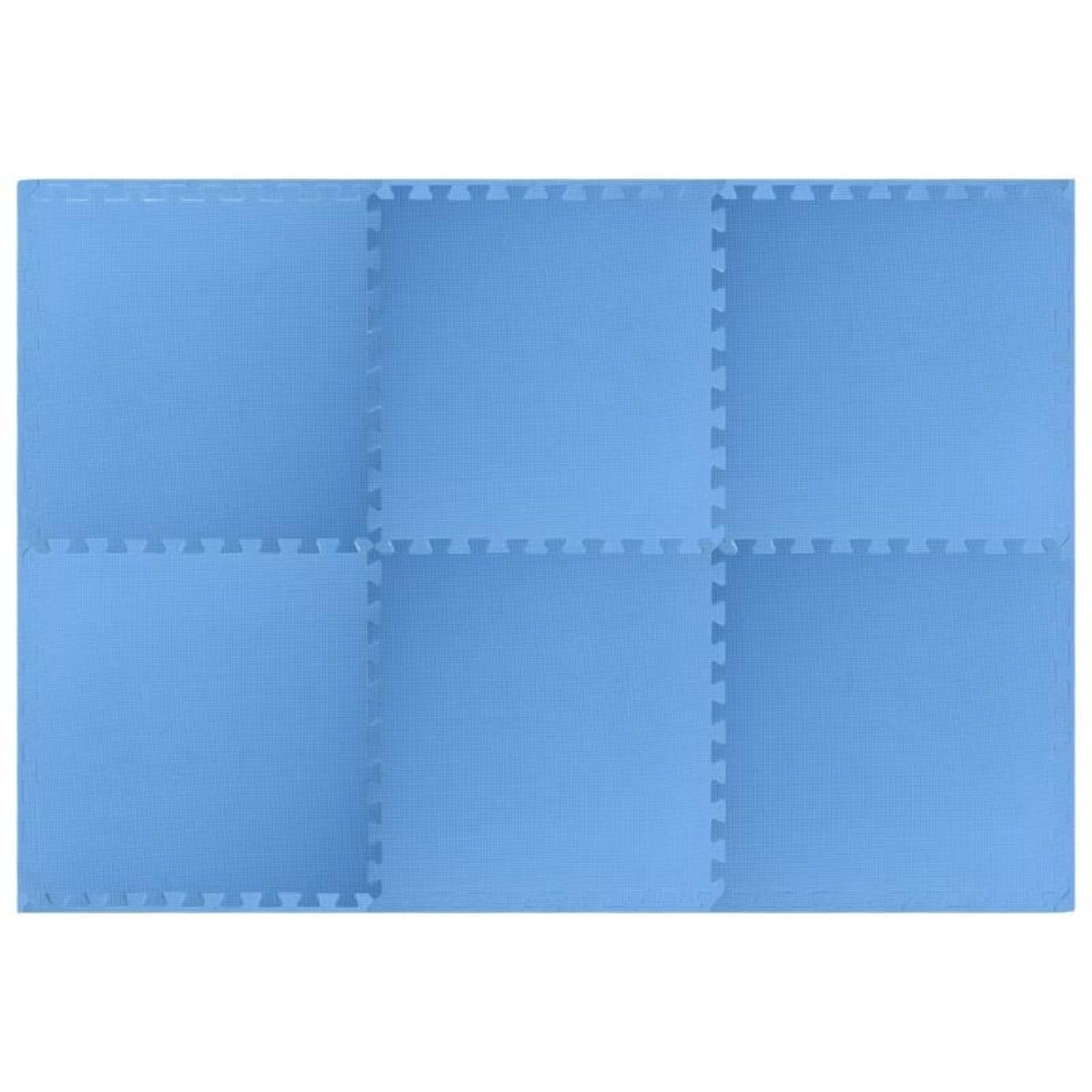 VIDAXL Tapis de sol 6 pcs 2,16 ㎡ EVA Mousse Bleu