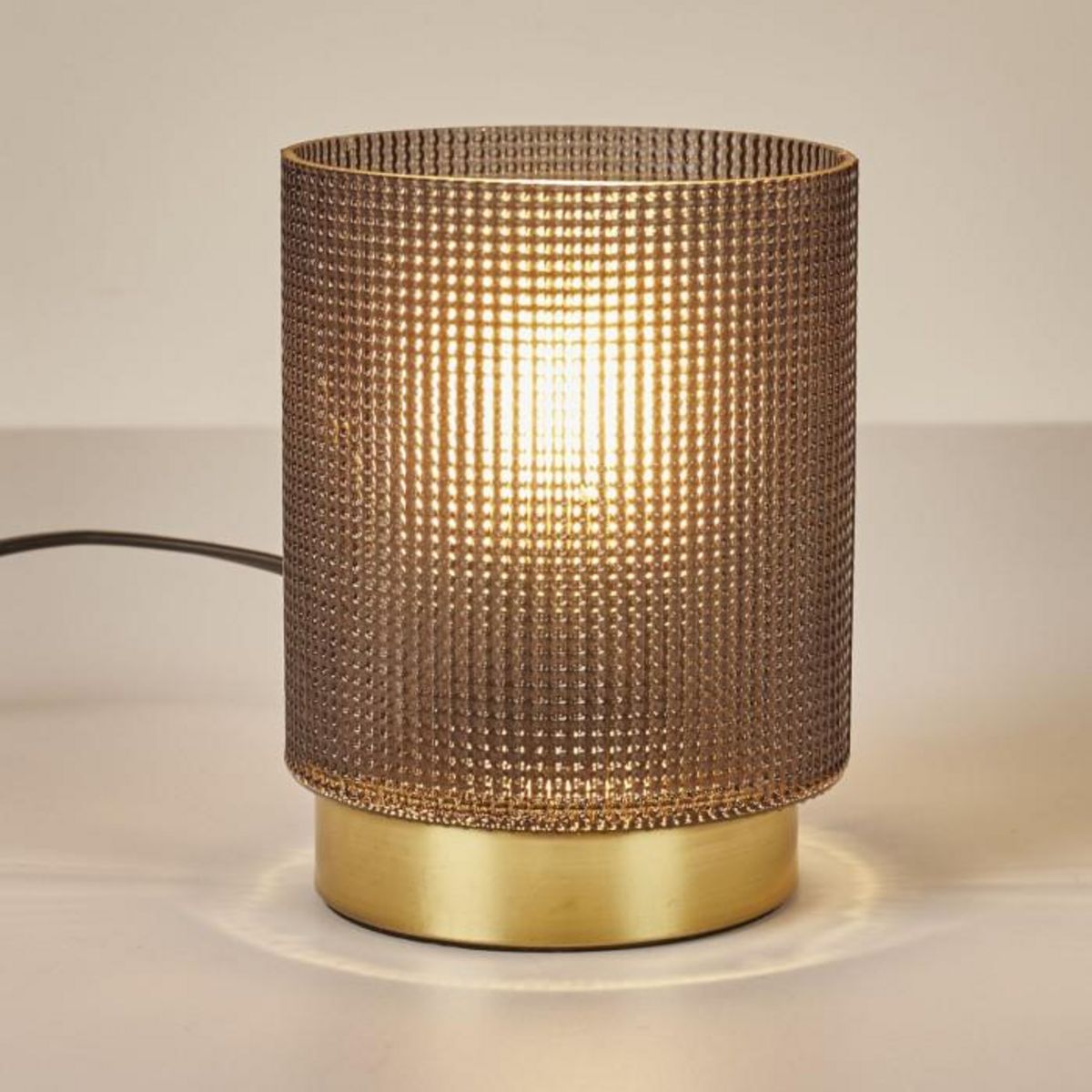 Paris Prix Lampe à Poser Design Embossé  Lounge  15cm Noir