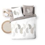 Douceur d'Intérieur Parure de lit LAZY - 100% coton. Coloris disponibles : Multicolore