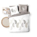 Douceur d'Intérieur Parure de lit LAZY - 100% coton. Coloris disponibles : Multicolore