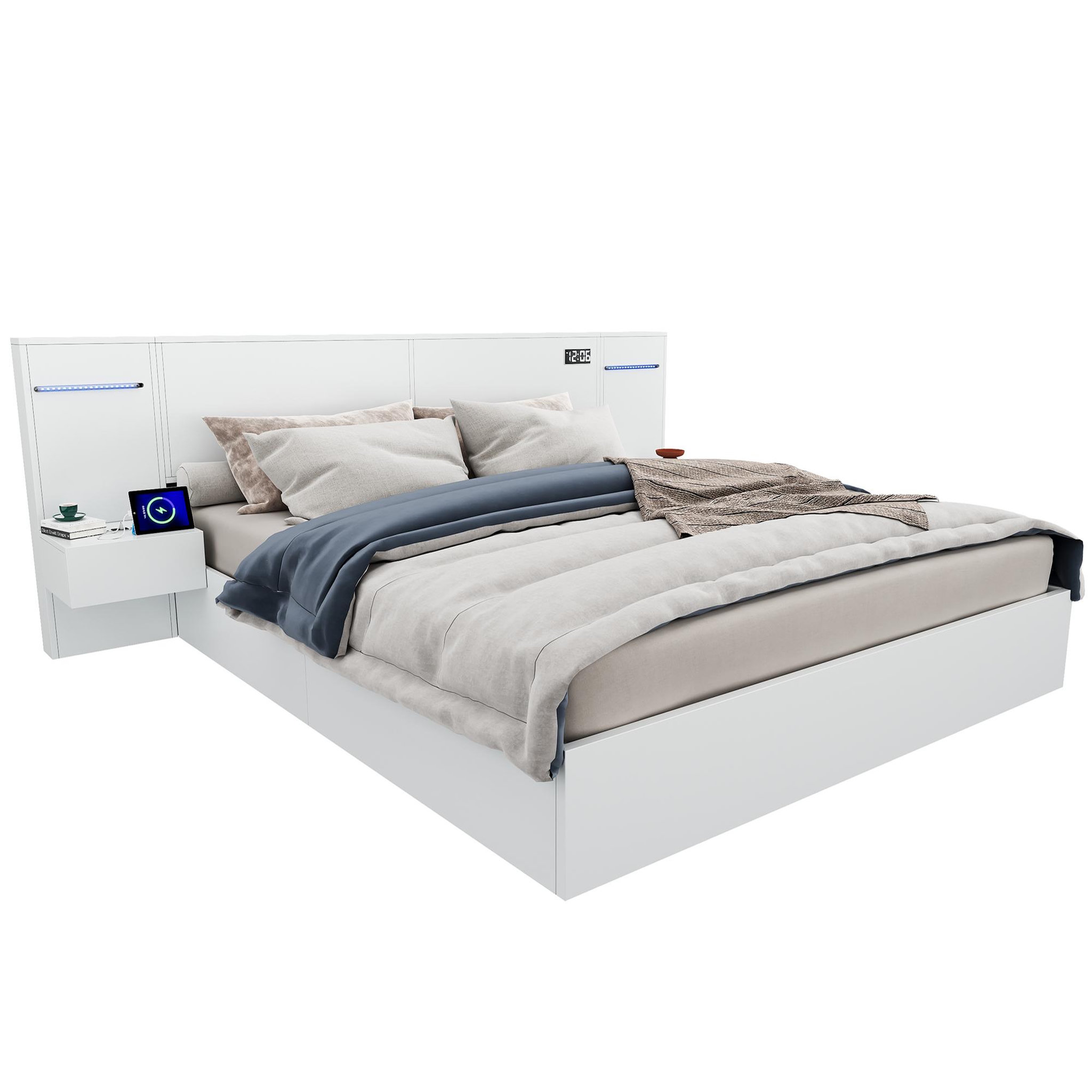 MERAX Lit 2 places. Coloris disponibles : Blanc