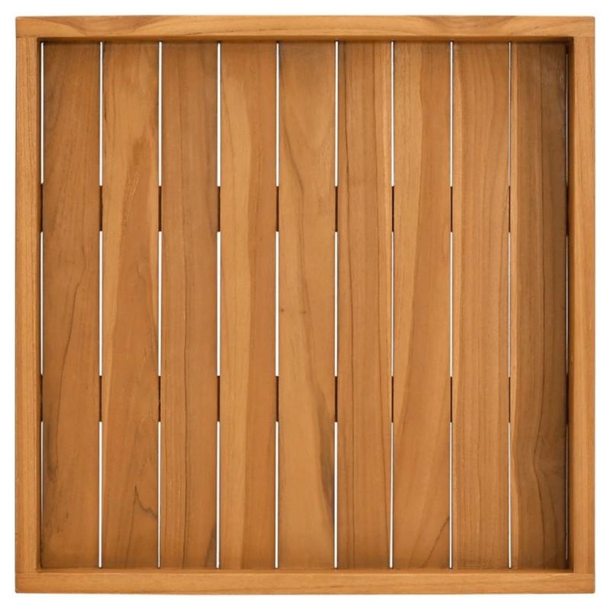 VIDAXL Plateau de service 50x50 cm Bois de teck massif
