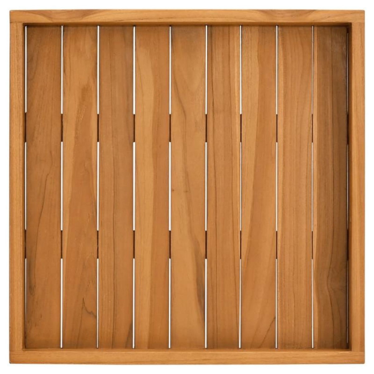 VIDAXL Plateau de service 50x50 cm Bois de teck massif