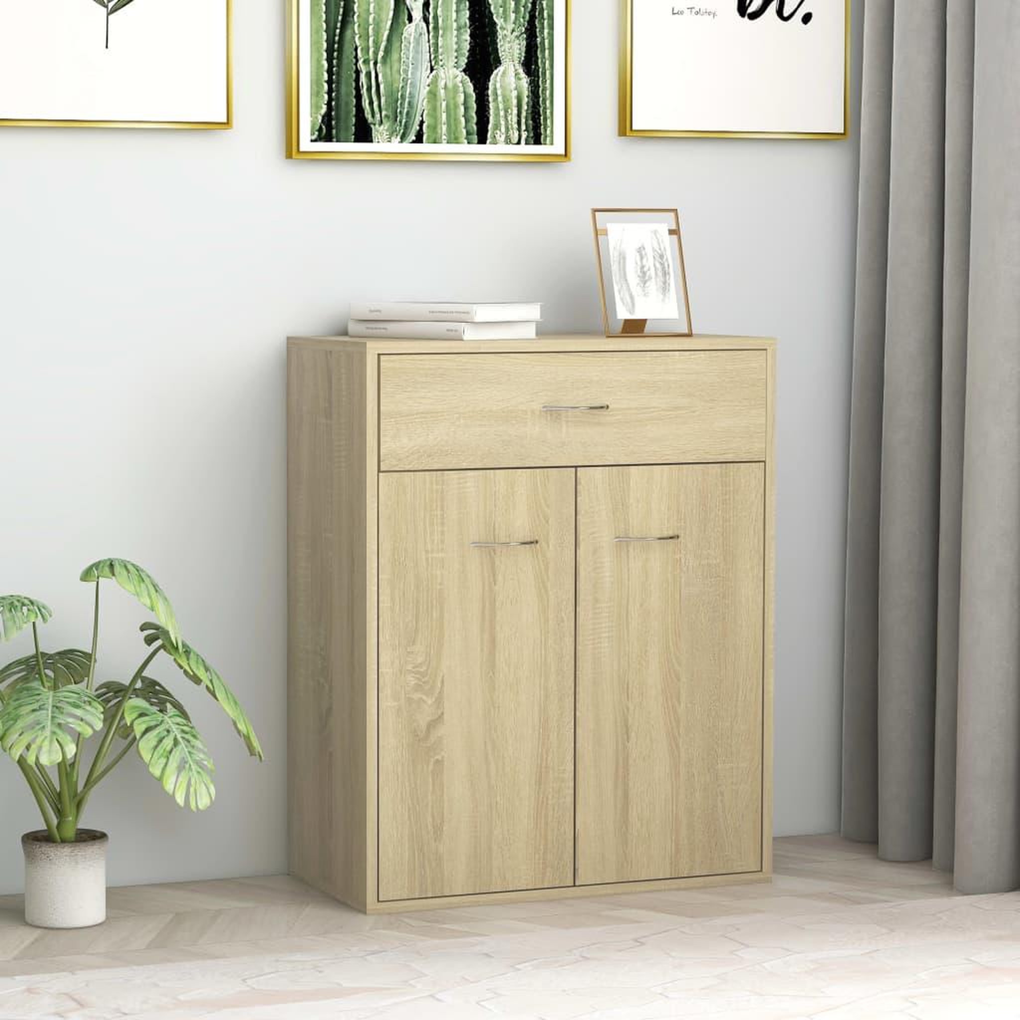 Voir la diapositive 1 : VIDAXL Buffet Chene sonoma 60x30x75 cm Bois d'ingenierie