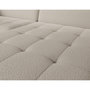 Voir la diapositive 4 : BEST MOBILIER Sagada - canapé d'angle droit 4 places - convertible avec coffre et têtières - en tissu bouclette