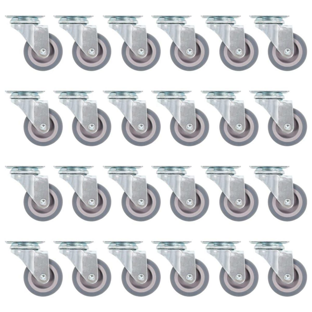 VIDAXL 144 pcs Roulettes pivotantes 50 mm