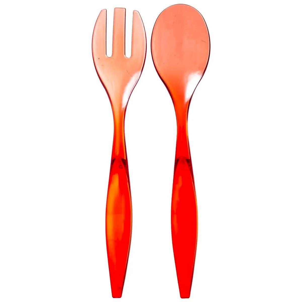 FIVE Couverts à Salade  Wave  29cm Rouge